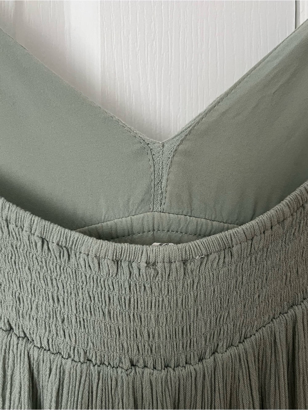 Garage Sage Green Spaghetti Strap Mini Dress - Picture 3 of 6